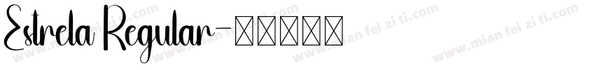 Estrela Regular字体转换